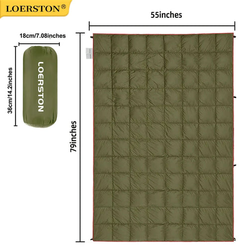 Lightweight Outdoor Camping Blanket – 4-Season Travel Blanket, Water-Resistant