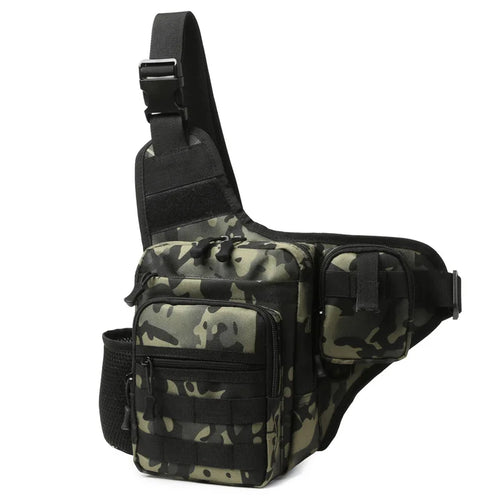 Waterproof Tactical Crossbody Bag | Compact MOLLE Shoulder Pack for Outdoor Use