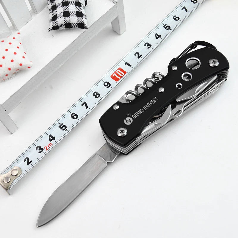 11 in 1 Multifunctional Folding Knife Tool – Compact Outdoor Survival Gear