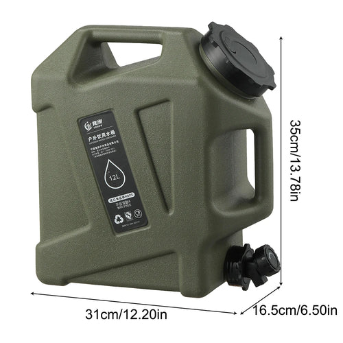 3-12L Water Bucket Large Capacity Portable Camp Water Container