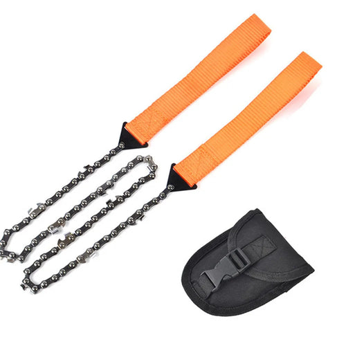 24" Pocket Chain Saw – Lightweight Hand Saw for Camping, Survival & Bushcraft