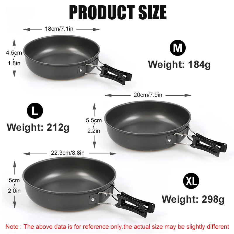 Camping Frying Pan – Lightweight Non-Stick Aluminium Cookware