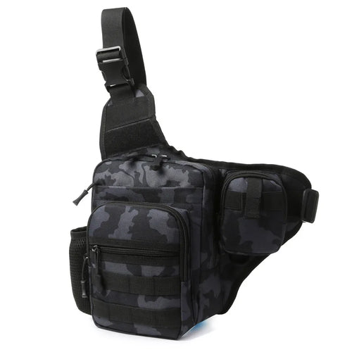 Waterproof Tactical Crossbody Bag | Compact MOLLE Shoulder Pack for Outdoor Use