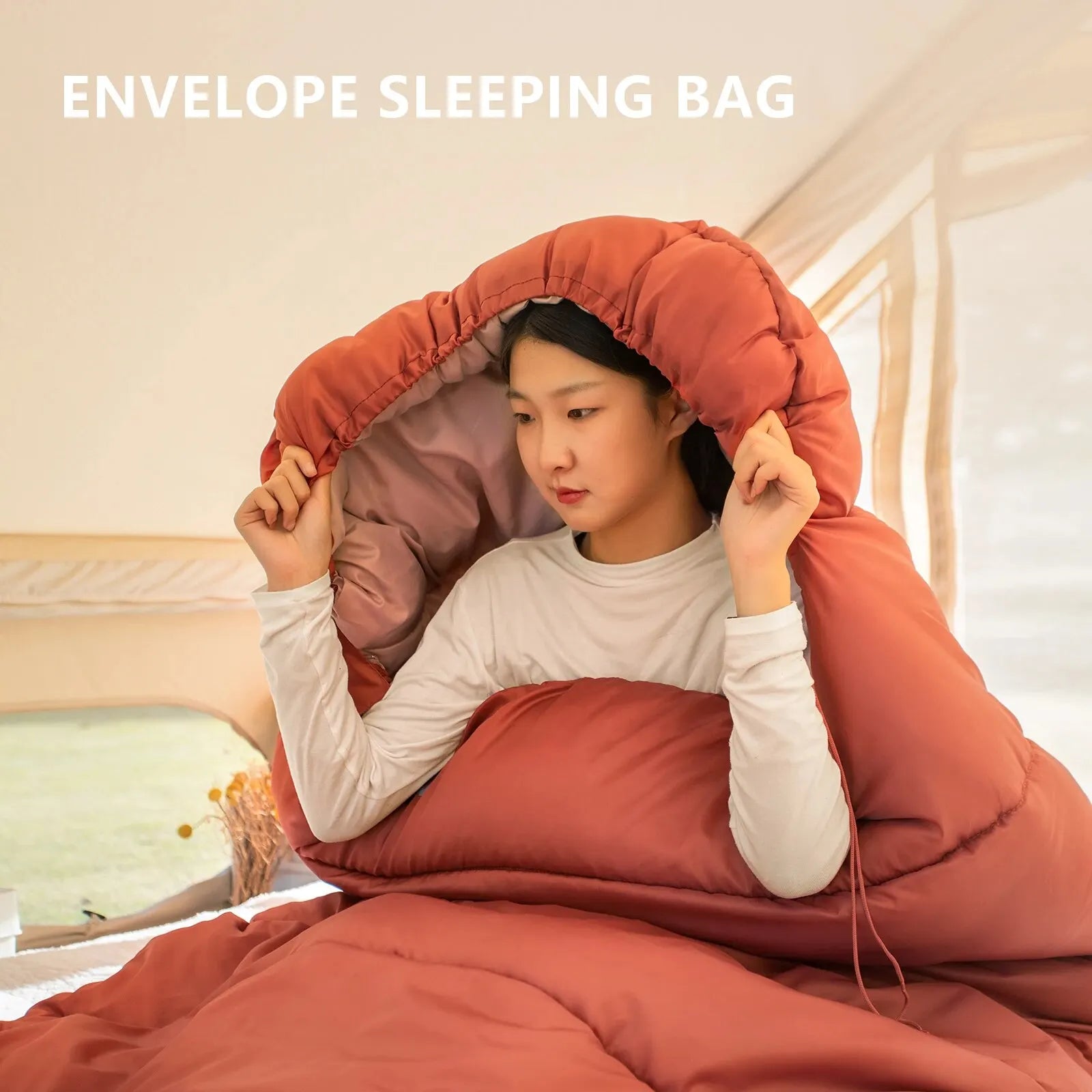 BISINNA 3-Season Camping Sleeping Bag – Lightweight & Spacious