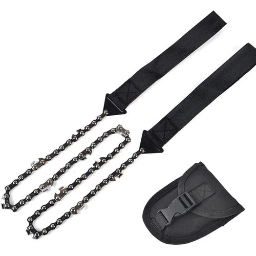 24" Pocket Chain Saw – Lightweight Hand Saw for Camping, Survival & Bushcraft