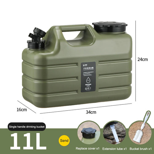 3-12L Water Bucket Large Capacity Portable Camp Water Container