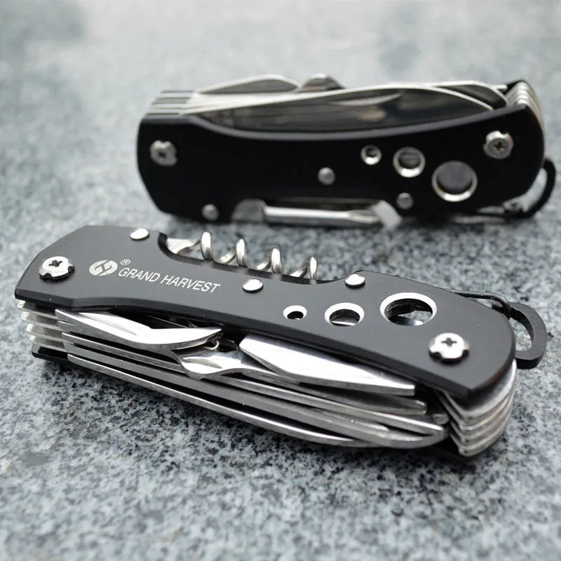 11 in 1 Multifunctional Folding Knife Tool – Compact Outdoor Survival Gear
