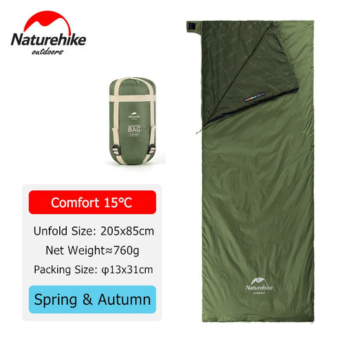Naturehike Sleeping Bag Ultralight Waterproof Cotton Sleeping Bag