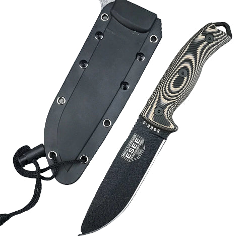 ESEE-5 Fixed Blade Knife – D2 Steel Blade with G10 Handle