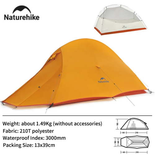 Naturehike Cloud Base Ultralight Camping Tent | Waterproof 2-Person Shelter