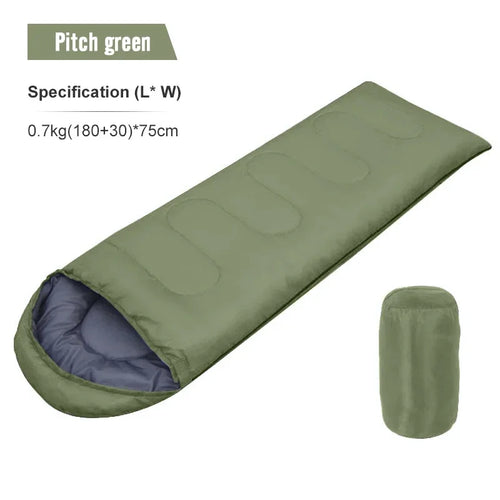 4-Season Camping Sleeping Bag — Lightweight, Warm Envelope Style