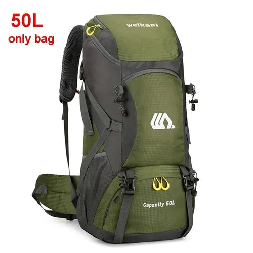 50L Waterproof Travel Backpack – Large Capacity Hiking & Camping Pack | Sold by Wild Living Company