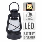 LED Lantern Lumineo Black 24,5 cm