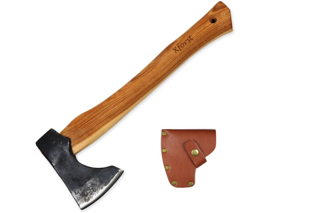 X-Forst Bushcraft Hand Axe with Leather Sheath