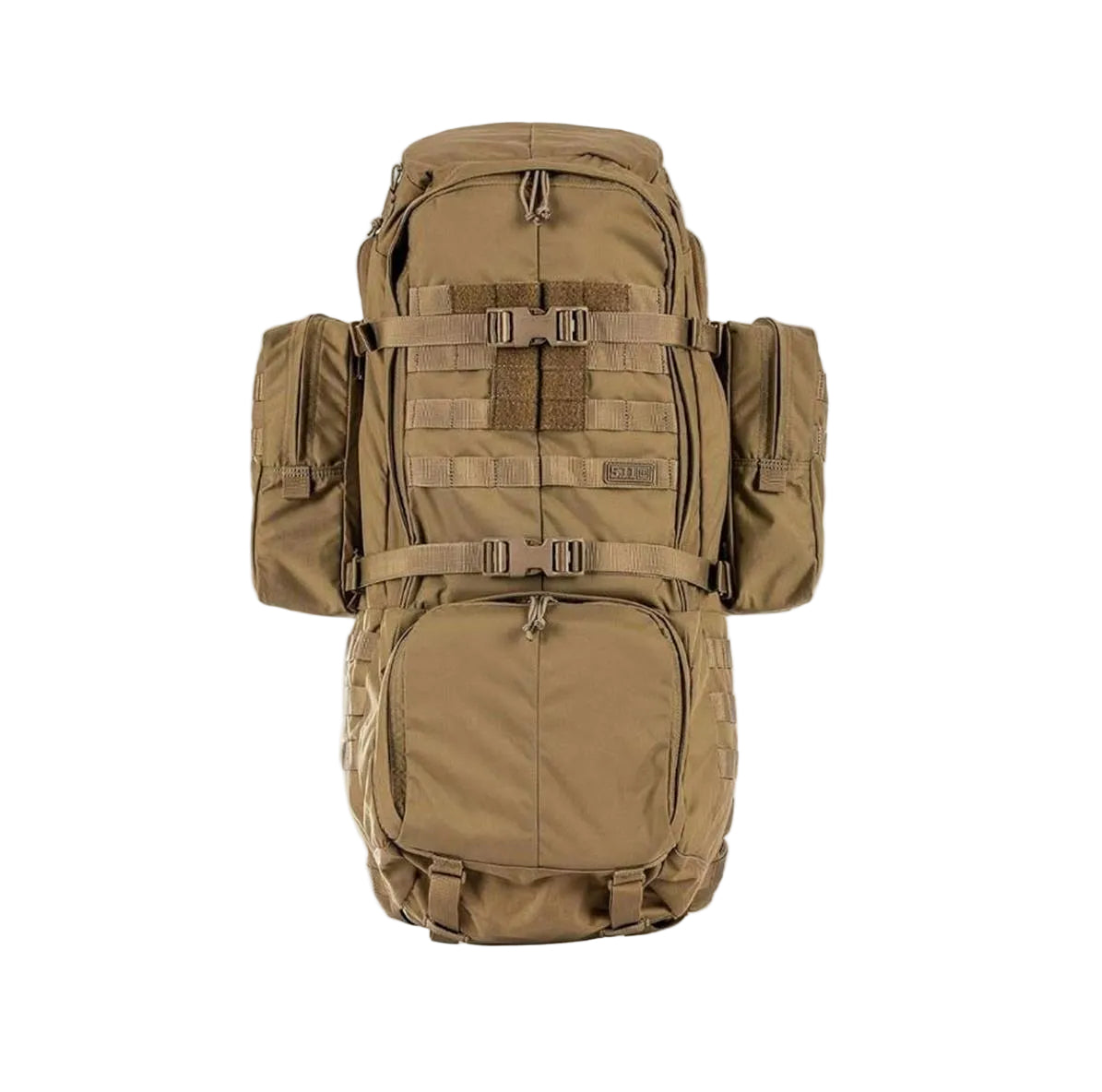 5.11 Rush 100 Tactical Backpack 60L – Modular Load Carry Pack (Coyote)