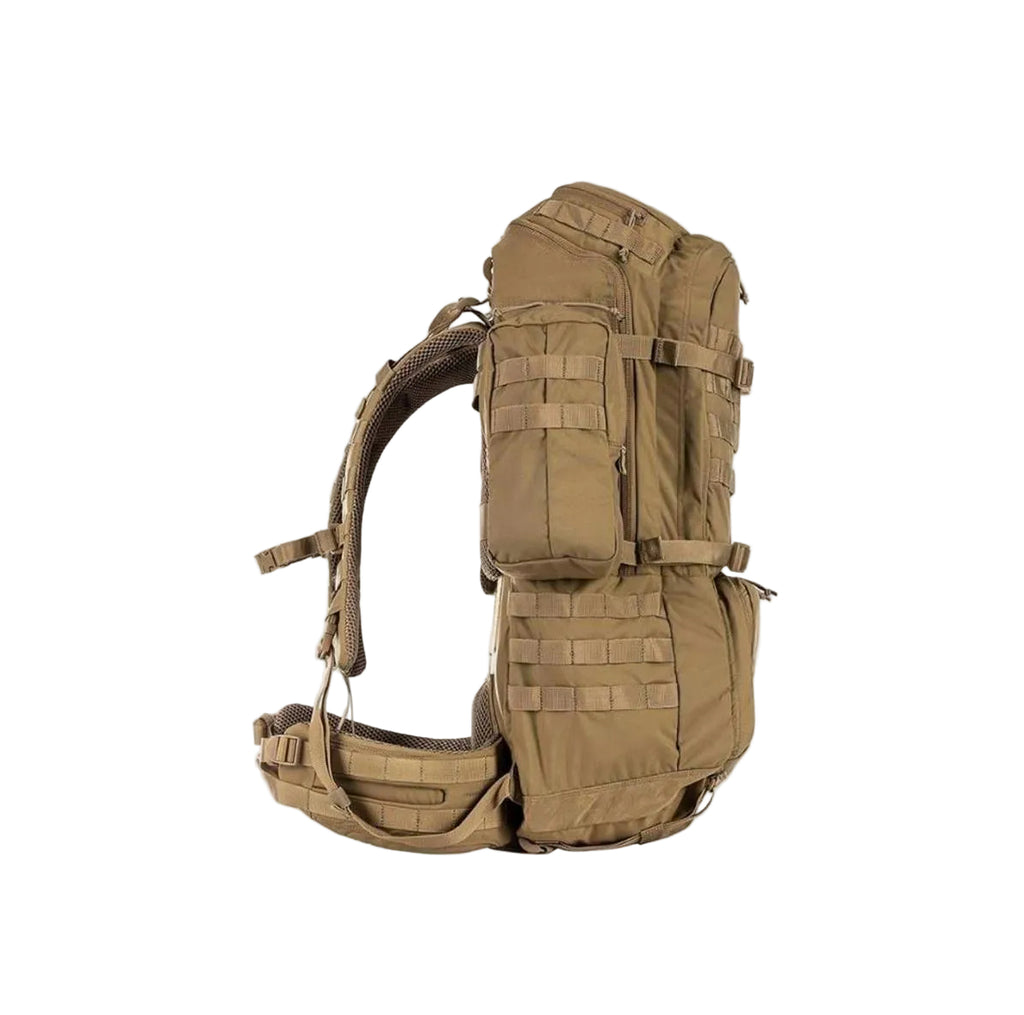 5.11 Rush 100 Tactical Backpack 60L – Modular Load Carry Pack (Coyote)