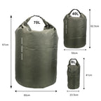 Waterproof Dry Bag – 8L / 40L / 70L Lightweight Roll-Top Storage Sack | Sold by Wild Living Company