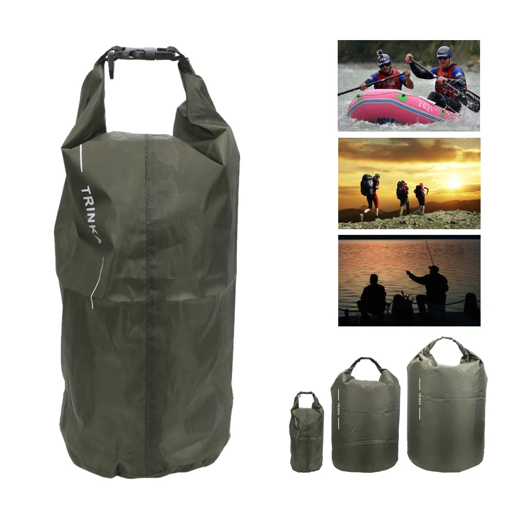 Waterproof Dry Bag – 8L / 40L / 70L Lightweight Roll-Top Storage Sack | Sold by Wild Living Company