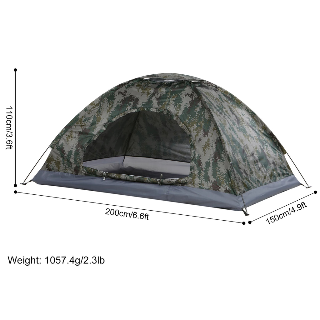 1–2 Person Ultralight Camping Tent | Single Layer Portable