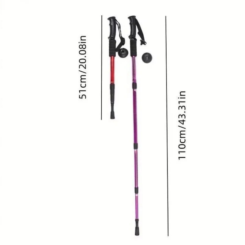 Trekking Poles Shock Absorption Foldable Ultralight Hiking Pole