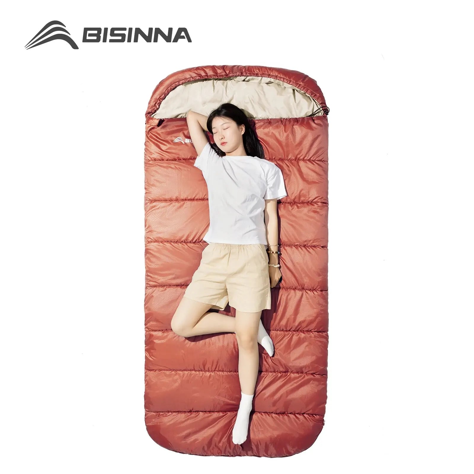 BISINNA 3-Season Camping Sleeping Bag – Lightweight & Spacious
