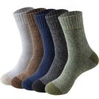 5 Pairs Merino Wool Socks For Men, Super Thick Hiking Socks Thermal