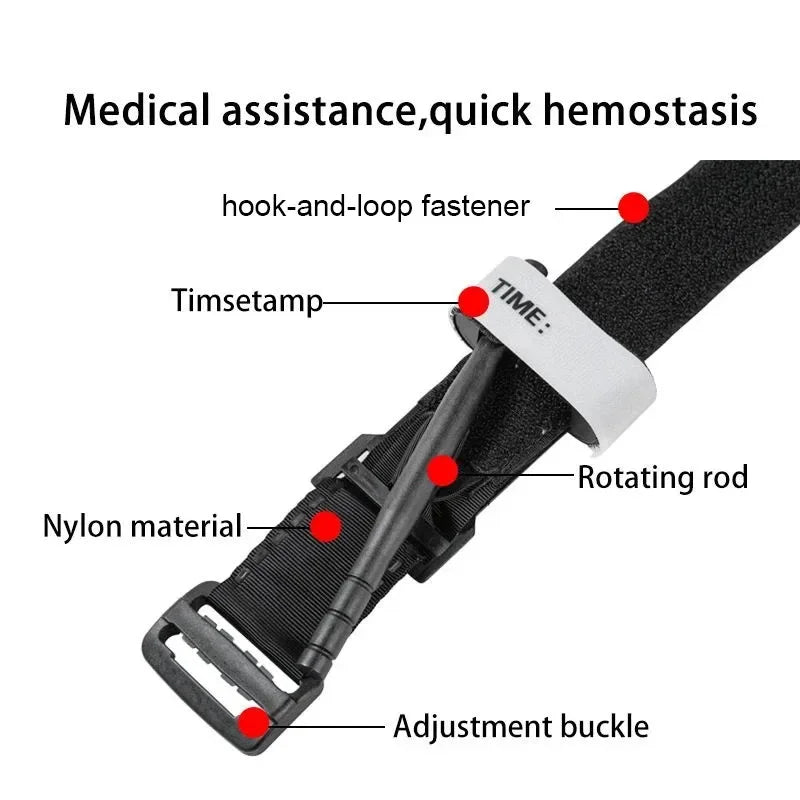 Emergency Tourniquet Tactical Emergency Strap Single Handed Medical