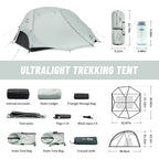 Naturehike 2025 Ultralight 2 Person Camping Tent | Waterproof 3-Season Shelter
