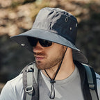 Men’s Outdoor Bucket Hat – Breathable Hiking & Fishing Sunshade Cap