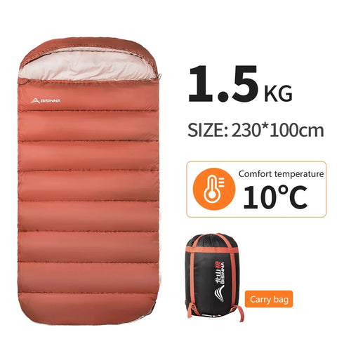 BISINNA 3-Season Camping Sleeping Bag – Lightweight & Spacious