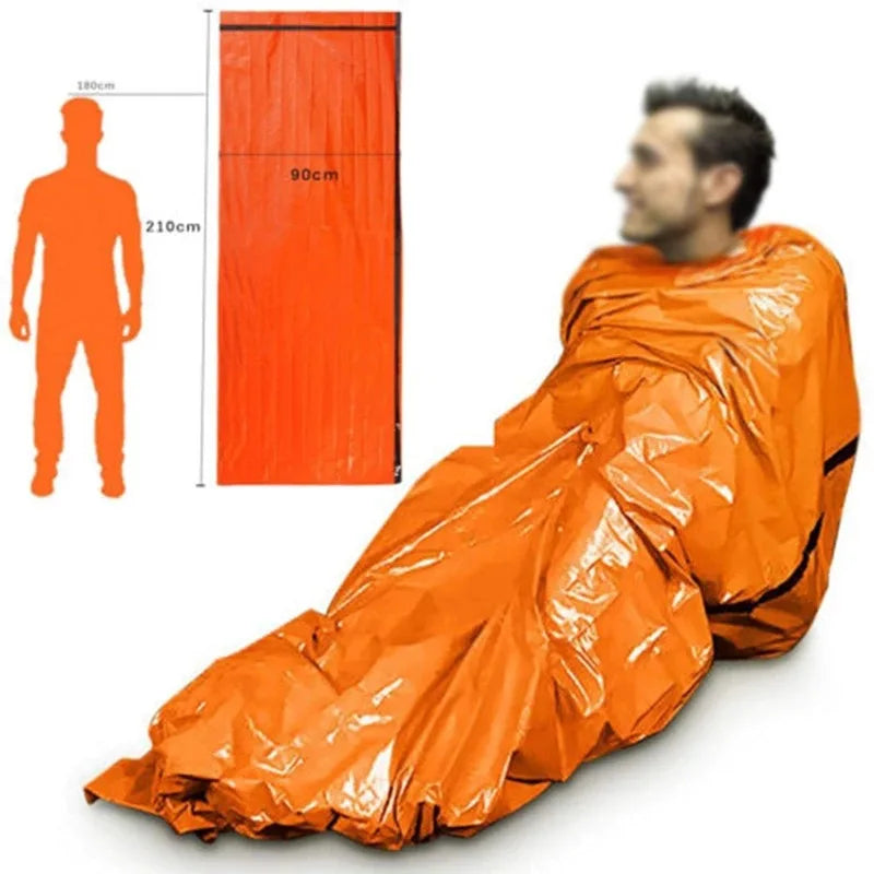 Emergency Waterproof Survival Sleeping Bag – Thermal Mylar Outdoor Shelter