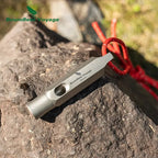 Boundless Voyage Titanium Survival Whistle – 120dB Emergency Signal Tool