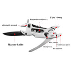 Multi-tool Survival Knife Multi Tool Set Purpose Adjustable Wrench