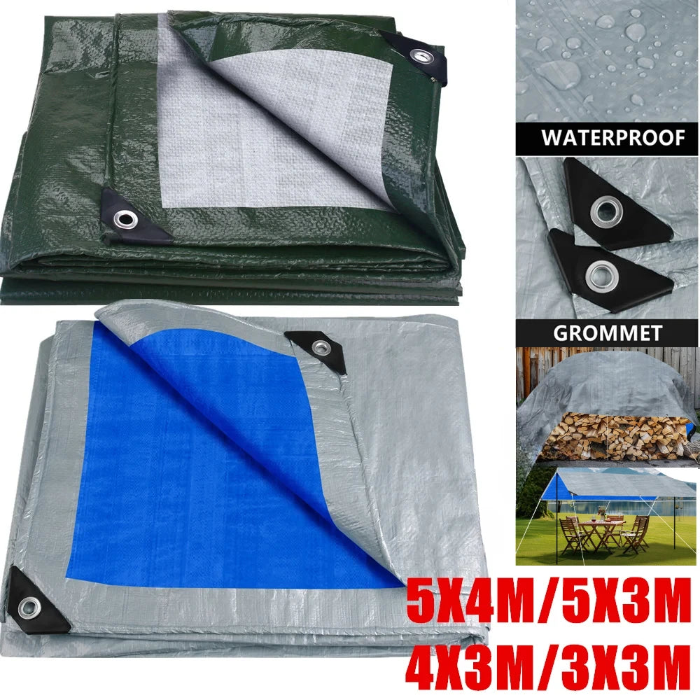 Large Waterproof Camping Tarp | Heavy-Duty Outdoor Rain Cover & Shelter