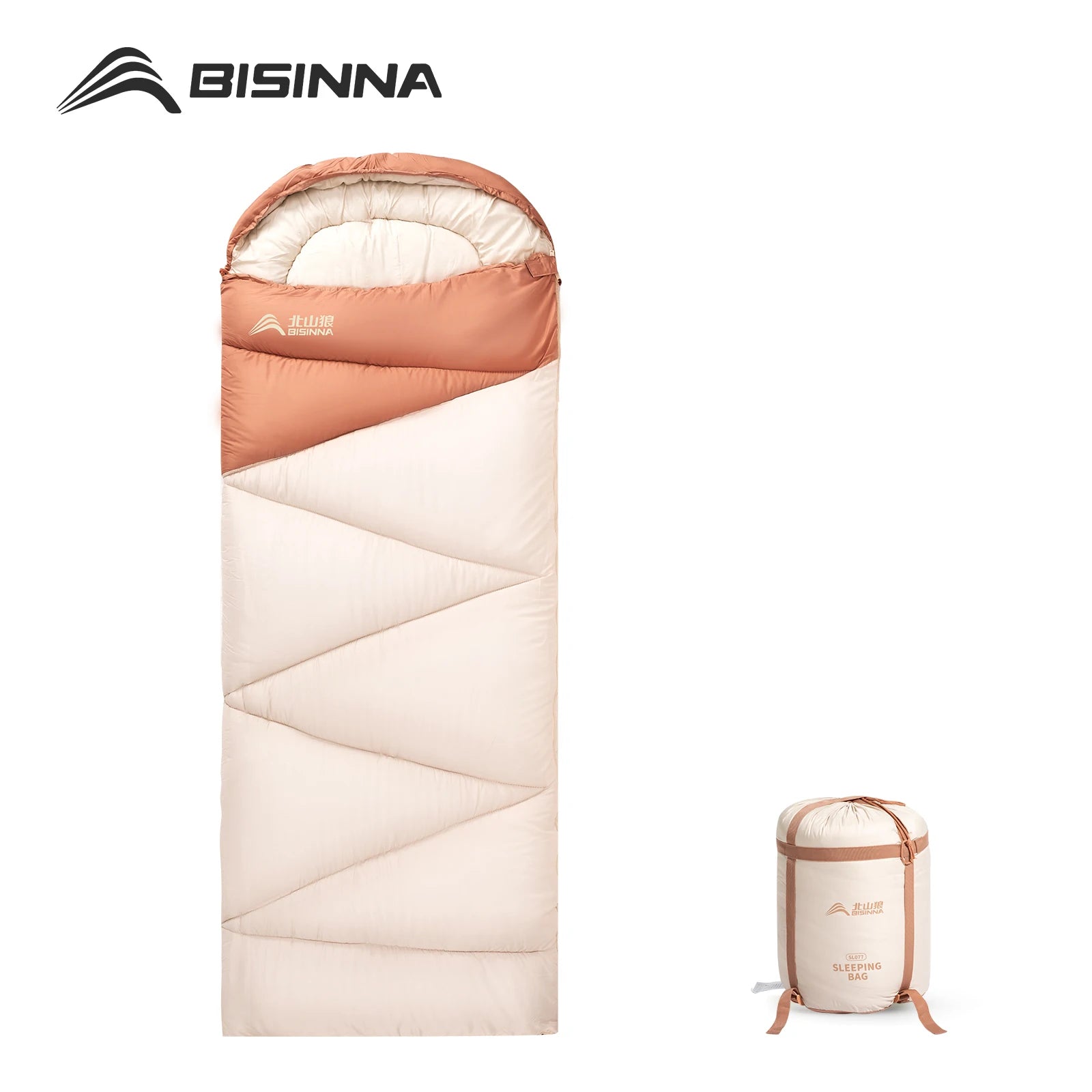BISINNA Ultralight 4-Season Camping Sleeping Bag – Compact & Warm