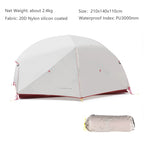 BISINNA Ultralight 2 Person Camping Tent | 20D 380T Nylon Double-Layer Shelter
