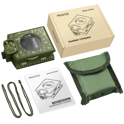 Proster Professional Military Compass – Waterproof IP65 Tactical Navigation Tool