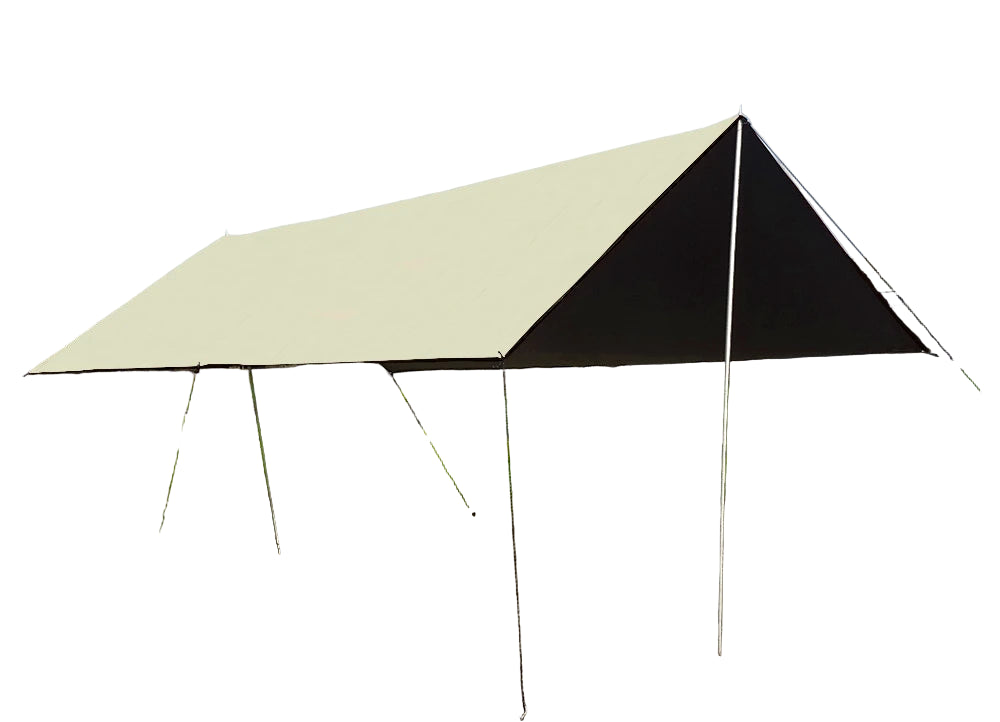 Black Coating Tarp Block 99% UV Ourdoor Camping Waterproof Sun Shelter