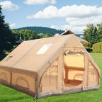 Inflatable camping tent 4-8 people with windows portable