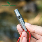 Boundless Voyage Titanium Survival Whistle – 120dB Emergency Signal Tool