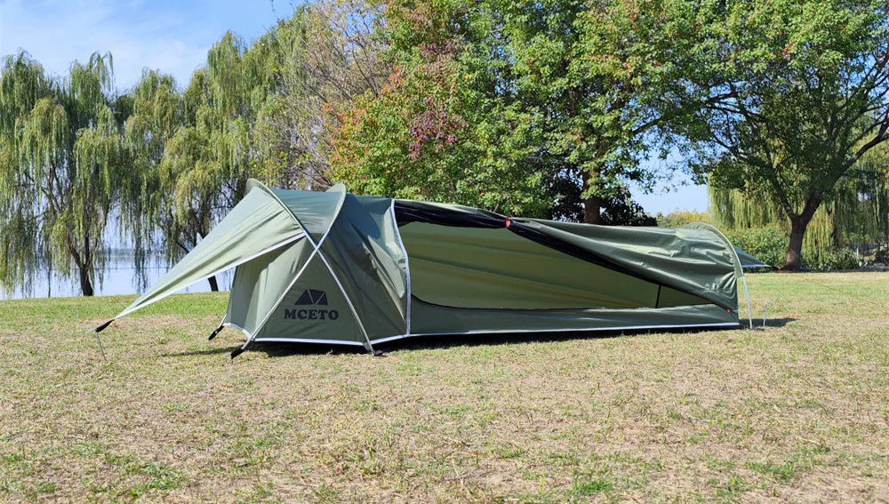 Ultralight 1 Person Backpacking Tent | 4 Season Waterproof Hiking Shelter