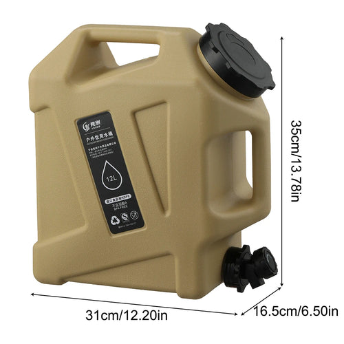 3-12L Water Bucket Large Capacity Portable Camp Water Bag with