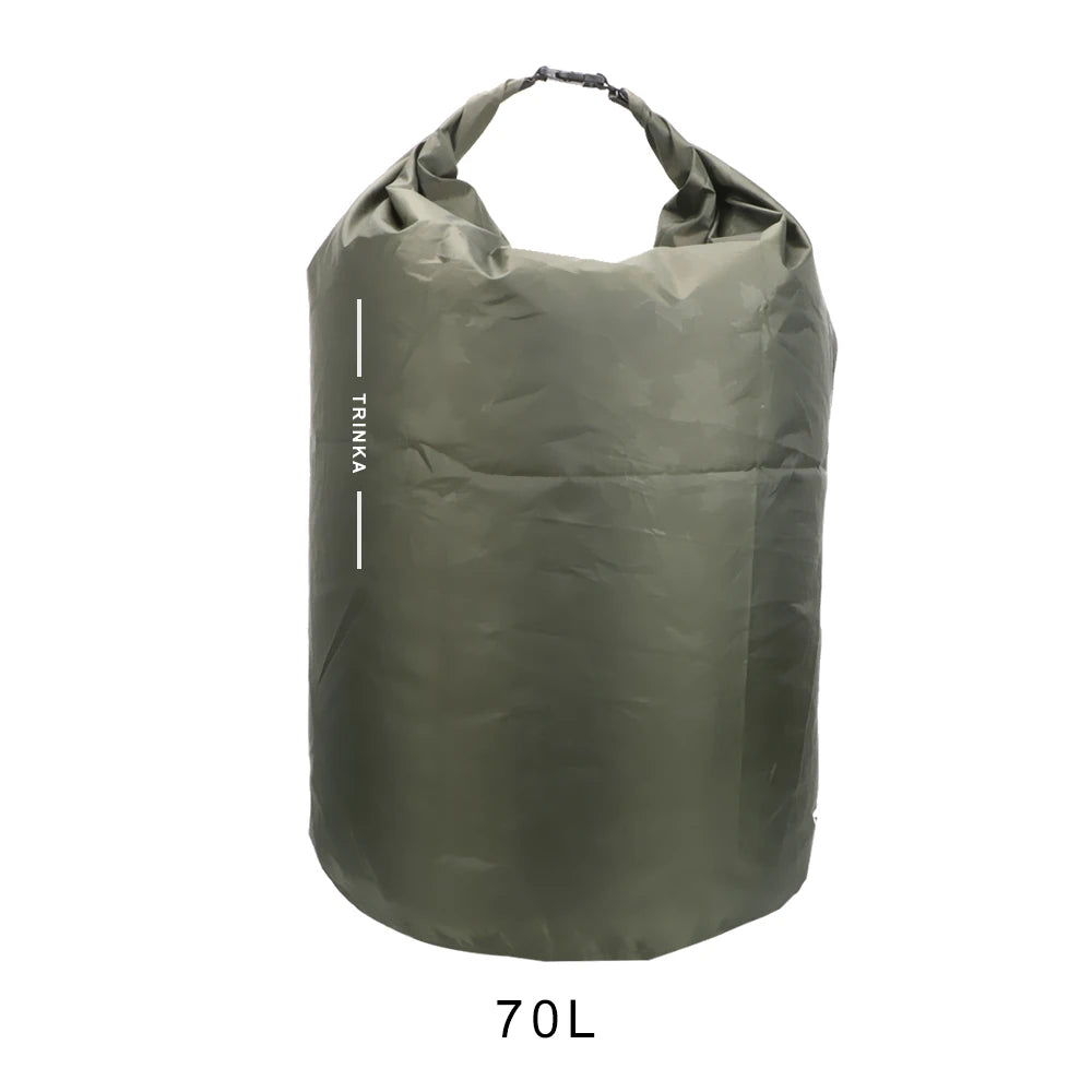 Waterproof Dry Bag – 8L / 40L / 70L Lightweight Roll-Top Storage Sack | Sold by Wild Living Company