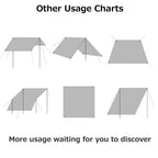 Waterproof Camping Tarp | Tent Footprint, Hammock Rain Fly & Ground Cloth