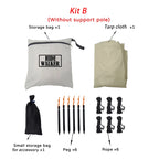 Black Coating Tarp Block 99% UV Ourdoor Camping Waterproof Sun Shelter