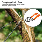 24" Pocket Chain Saw – Lightweight Hand Saw for Camping, Survival & Bushcraft