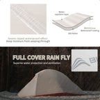 BISINNA 2 Person Ultralight Camping Tent | 20D Nylon 3-Season Backpacking Tent