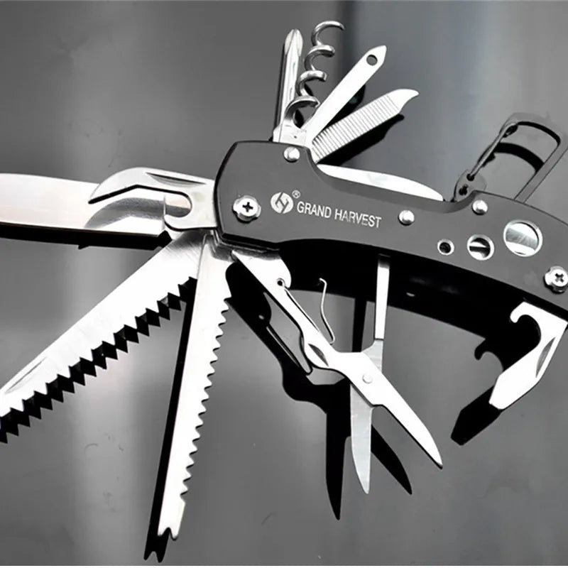 11 in 1 Multifunctional Folding Knife Tool – Compact Outdoor Survival Gear