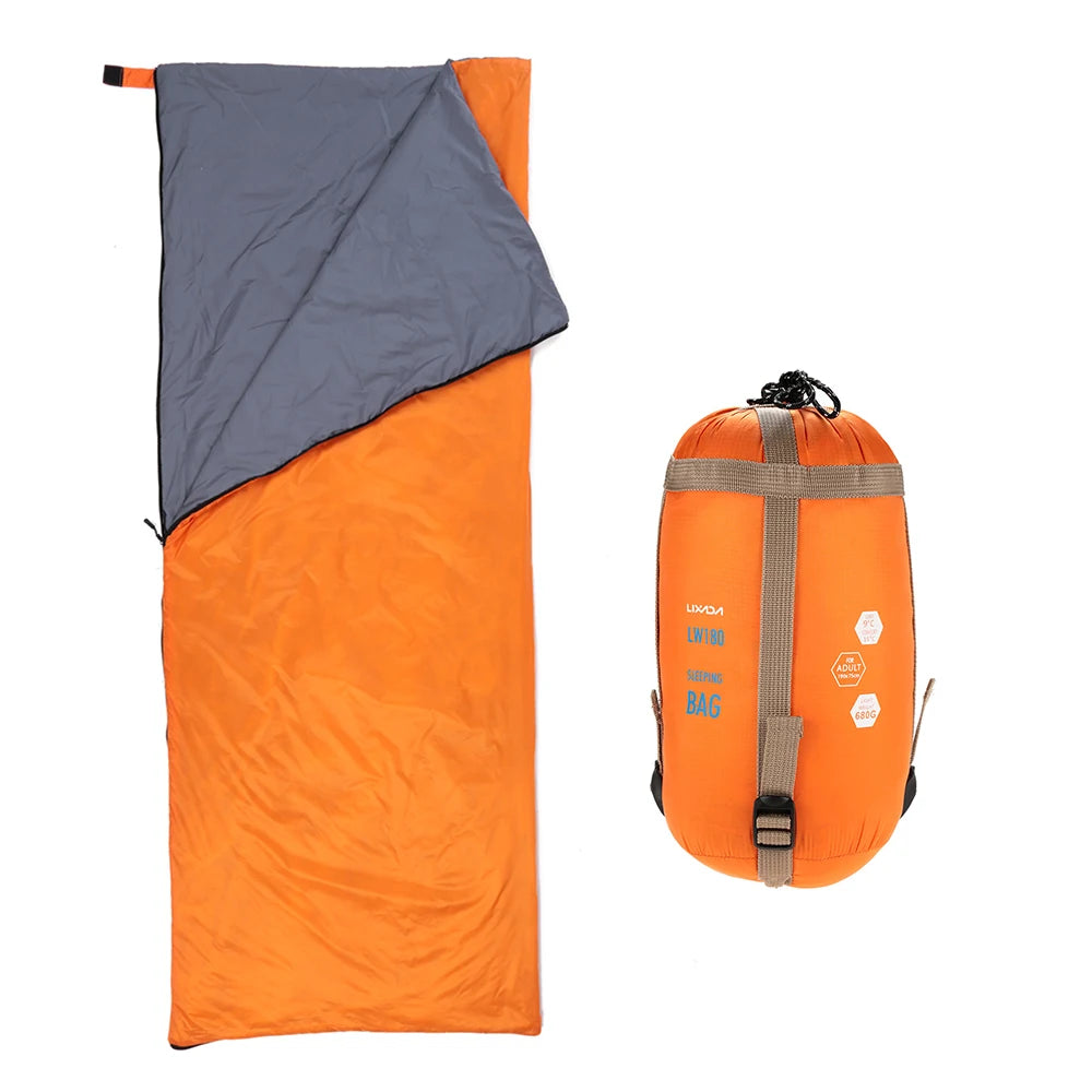 Lightweight Envelope Sleeping Bag – Compact 3-Season Outdoor Travel Bag