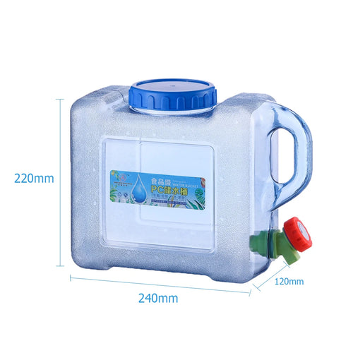 3-12L Water Bucket Large Capacity Portable Camp Water Bag with